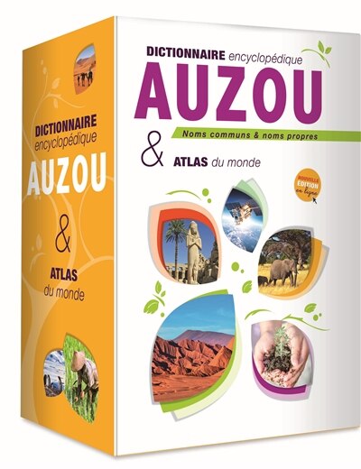 Front cover_Coffret dictionnaire encyclopédique Auzou et atlas du monde