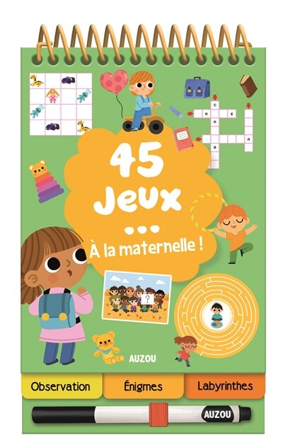 Front cover_45 jeux... &agrave; la maternelle !