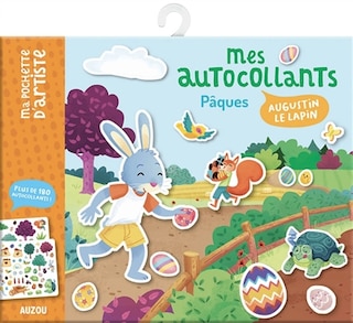 Front cover_MA POCHETTE D'AUTOCOLLANTS : PÂQUES, AUGUSTIN LE LAPIN