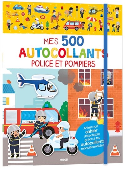 Front cover_Mes 500 autocollants police et pompiers