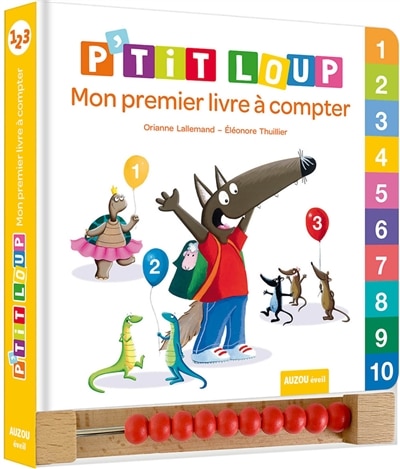 Couverture_P'tit Loup : mon premier livre &agrave; compter