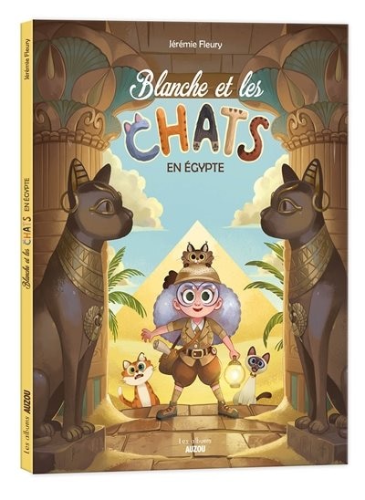 Blanche et les chats en Egypte