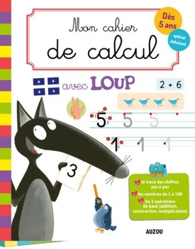 Front cover_Mon cahier de calcul avec Loup