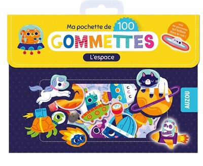 Front cover_L'espace : ma pochette de 100 gommettes