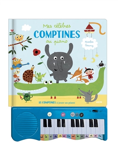 Front cover_Mes célèbres comptines au piano : 15 comptines à jouer au piano