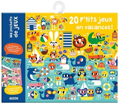 Front cover_Ma pochette de jeux 20 p'tits jeux : en vacances !