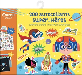 Front cover_200 autocollants super-héros