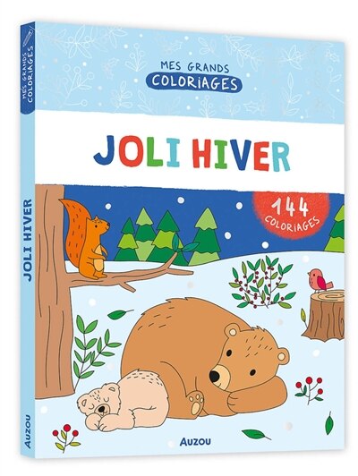 Front cover_Hiver : 144 coloriages