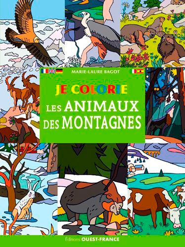 Couverture_Je colorie les animaux des montagnes