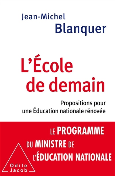 Front cover_L'école de demain : propositions pour une Education nationale rénovée