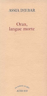 Couverture_Oran, langue morte