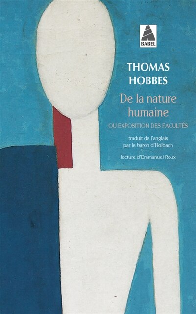 Couverture_De la nature humaine ou Exposition des facultés, des actions et des passions de l'âme et de leurs causes déduites d'après des principes philosophiques qui ne sont communément ni reçus ni connus