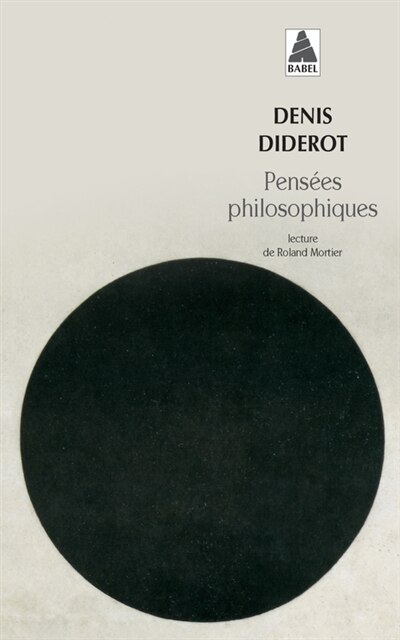 Front cover_Pensées philosophiques