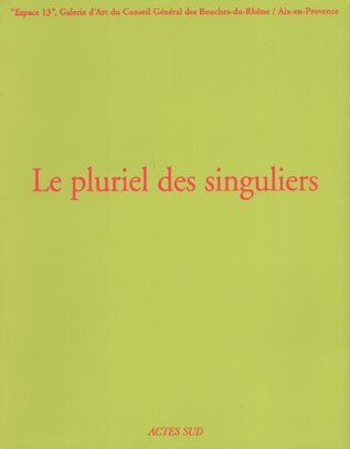 Front cover_Exposition, 13 janvier-26 mars 2000, Espace 13, Aix-en-Provence