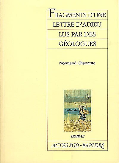 Front cover_Fragments d'une lettre d'adieu lus par des géologues