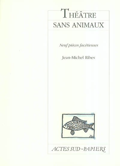 Front cover_Théâtre sans animaux