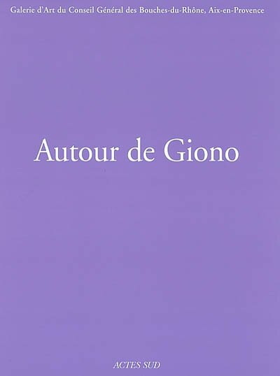 Front cover_Autour de Giono