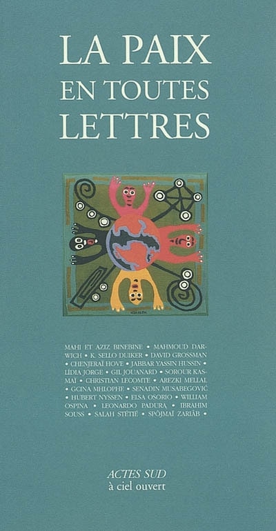 Front cover_La paix en toutes lettres