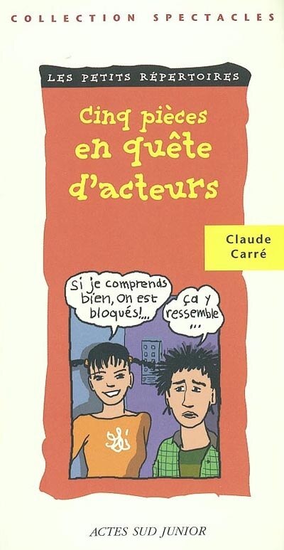 Front cover_Cinq pièces en quête d'acteurs