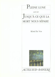 Couverture_Pleine lune ; Jusqu'à ce que la mort nous sépare