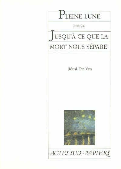 Couverture_Pleine lune ; Jusqu'à ce que la mort nous sépare