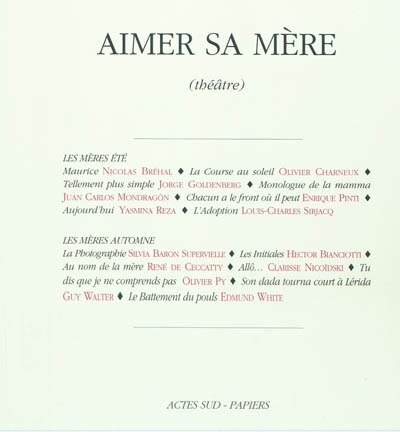 Front cover_Aimer sa mère