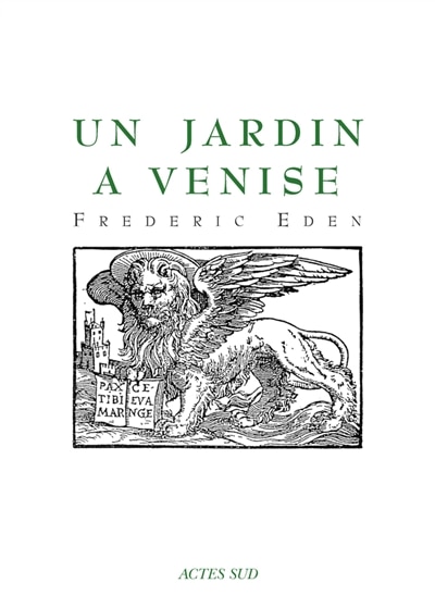 Couverture_Un jardin à Venise