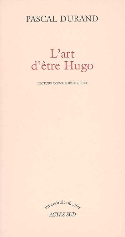 Couverture_L' art d'être Hugo