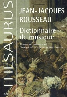 Front cover_Dictionnaire de musique : fac-similé de l'édition de 1768 augmenté des planches sur la lutherie tirées de l'Encyclopédie de Diderot