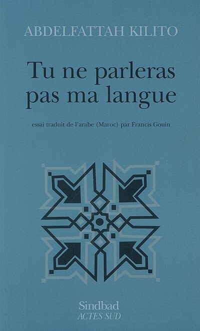 Front cover_Tu ne parleras pas ma langue