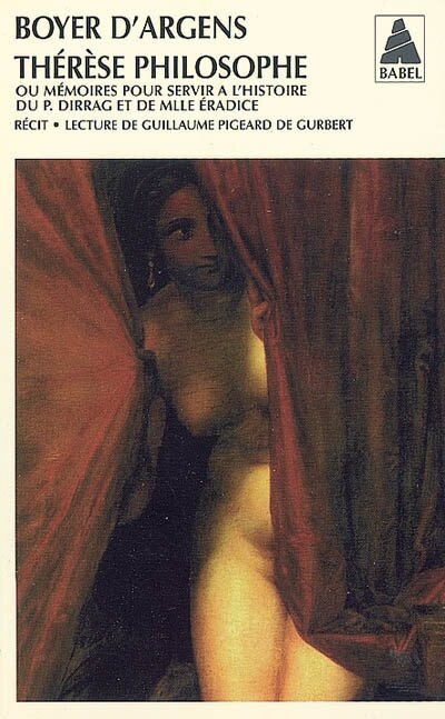Couverture_Thérèse philosophe ou Mémoires pour servir à l'histoire du P. Dirrag et de Mlle Eradice