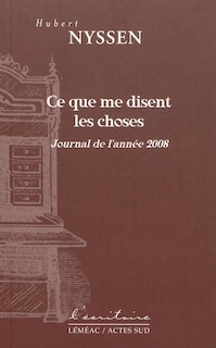 Front cover_Ce que me disent les choses
