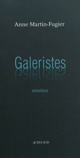 Front cover_Galeristes : entretiens