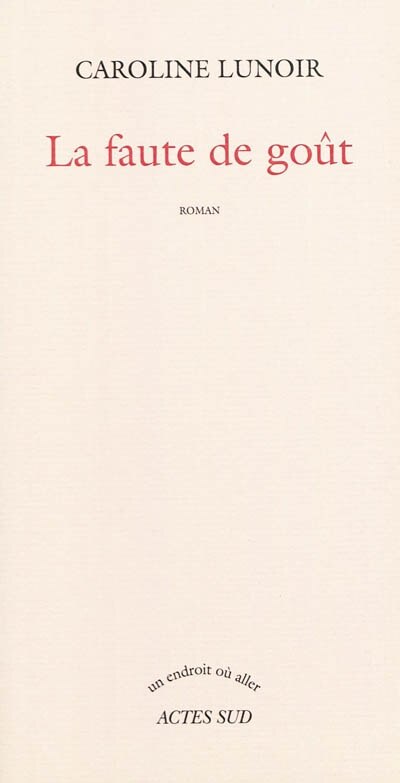 Front cover_La faute de go&ucirc;t