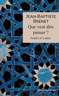 Front cover_Que veut dire penser ?