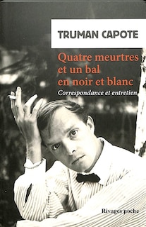 Front cover_Quatre meurtres et un bal en noir et blanc