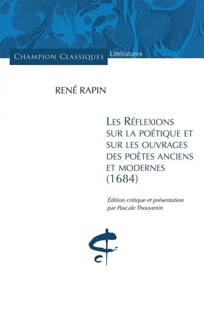 Front cover_R&eacute;flexions sur la po&eacute;tique et sur les ouvrages des po&egrave;tes anciens et modernes