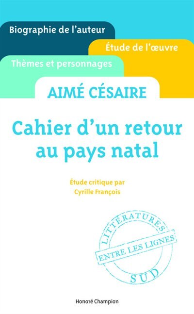 Front cover_Aimé Césaire, Cahier d'un retour au pays natal