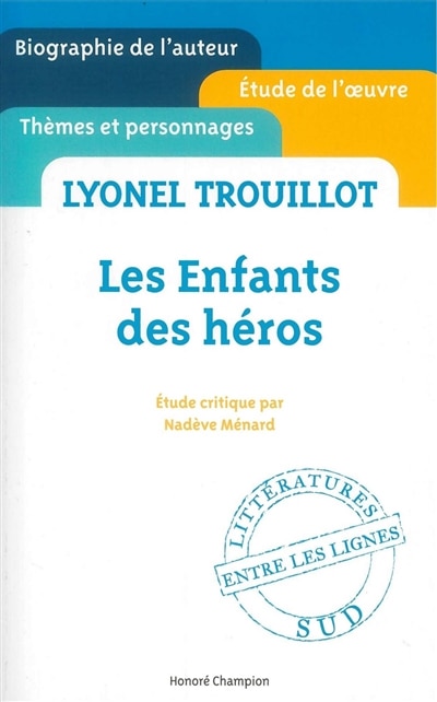 Front cover_Lyonel Trouillot: Les enfants des héros