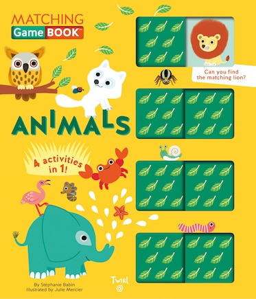 Animals Matching Game Book: 4 Activities In 1!