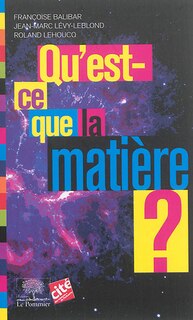 Front cover_Qu'est-ce que la matière ?