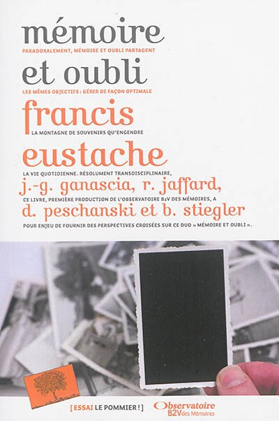Couverture_M&eacute;moire Et Oubli
