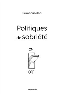 Front cover_Politiques de sobriété