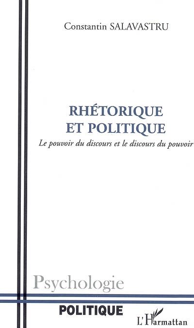 Front cover_Rhétorique et politique