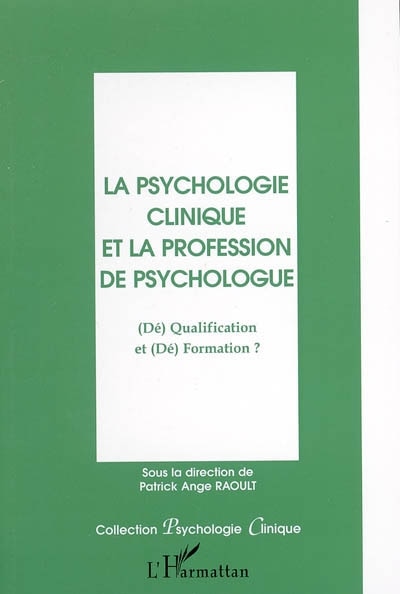 Front cover_Psychologie clinique et la profession de