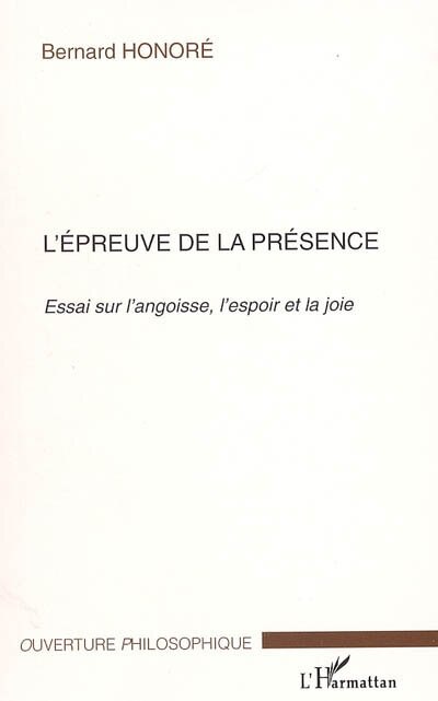 Couverture_Epreuve de la présence