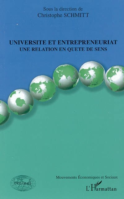 Front cover_Université et entreprenariat une relatio