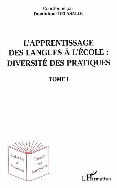 Front cover_Apprentissage des langues à l'école t.1