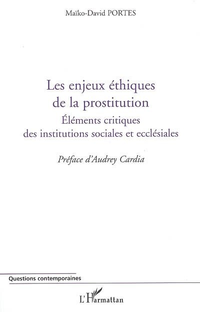 Front cover_Les enjeux éthiques de la prostitution