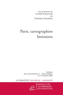 Front cover_Paris, cartographies littéraires
